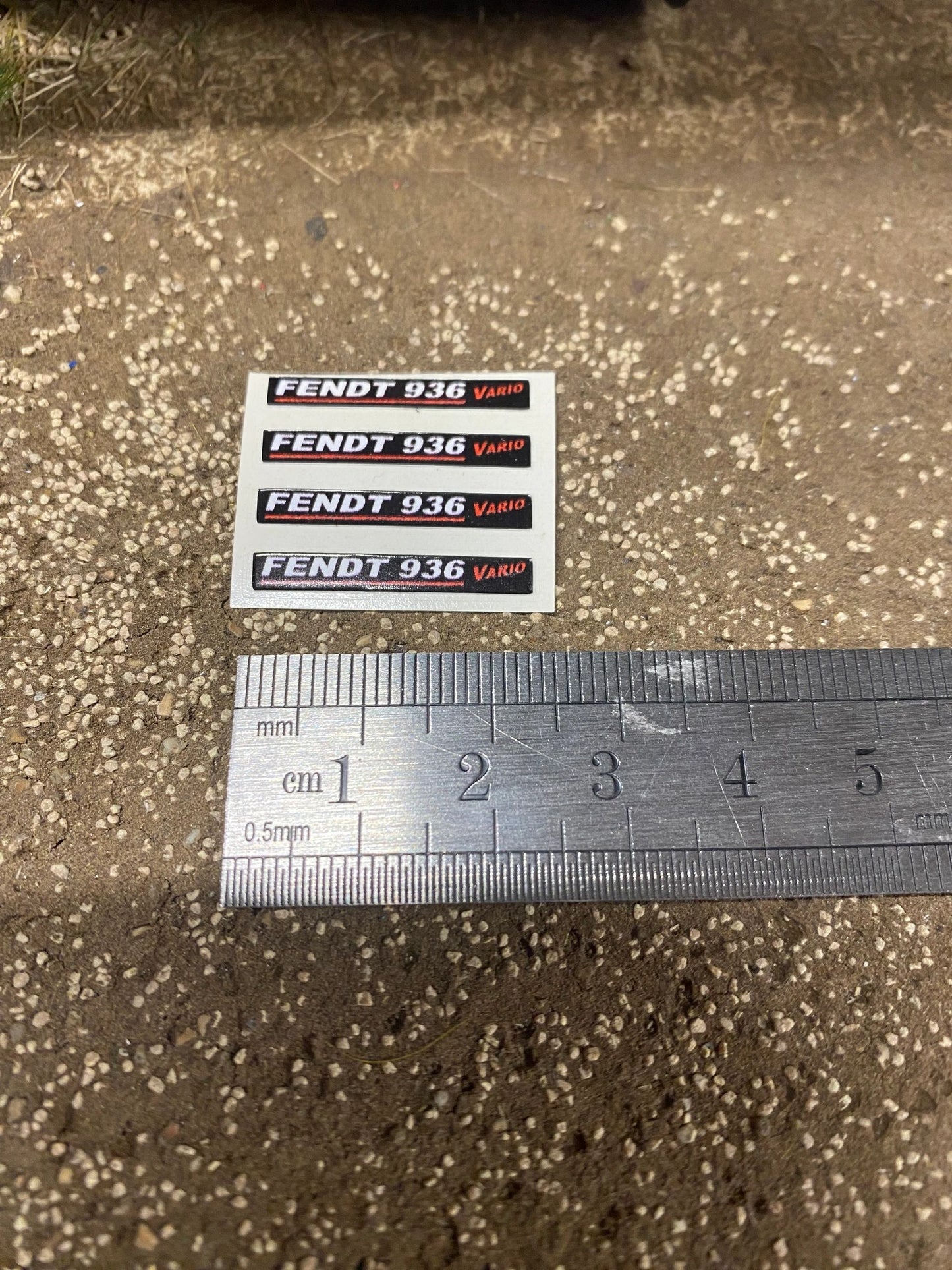 Fendt 936 Tractor black silver red decals Professional pre cut High quality vinyl farm machinery decals 1:32 scale Image