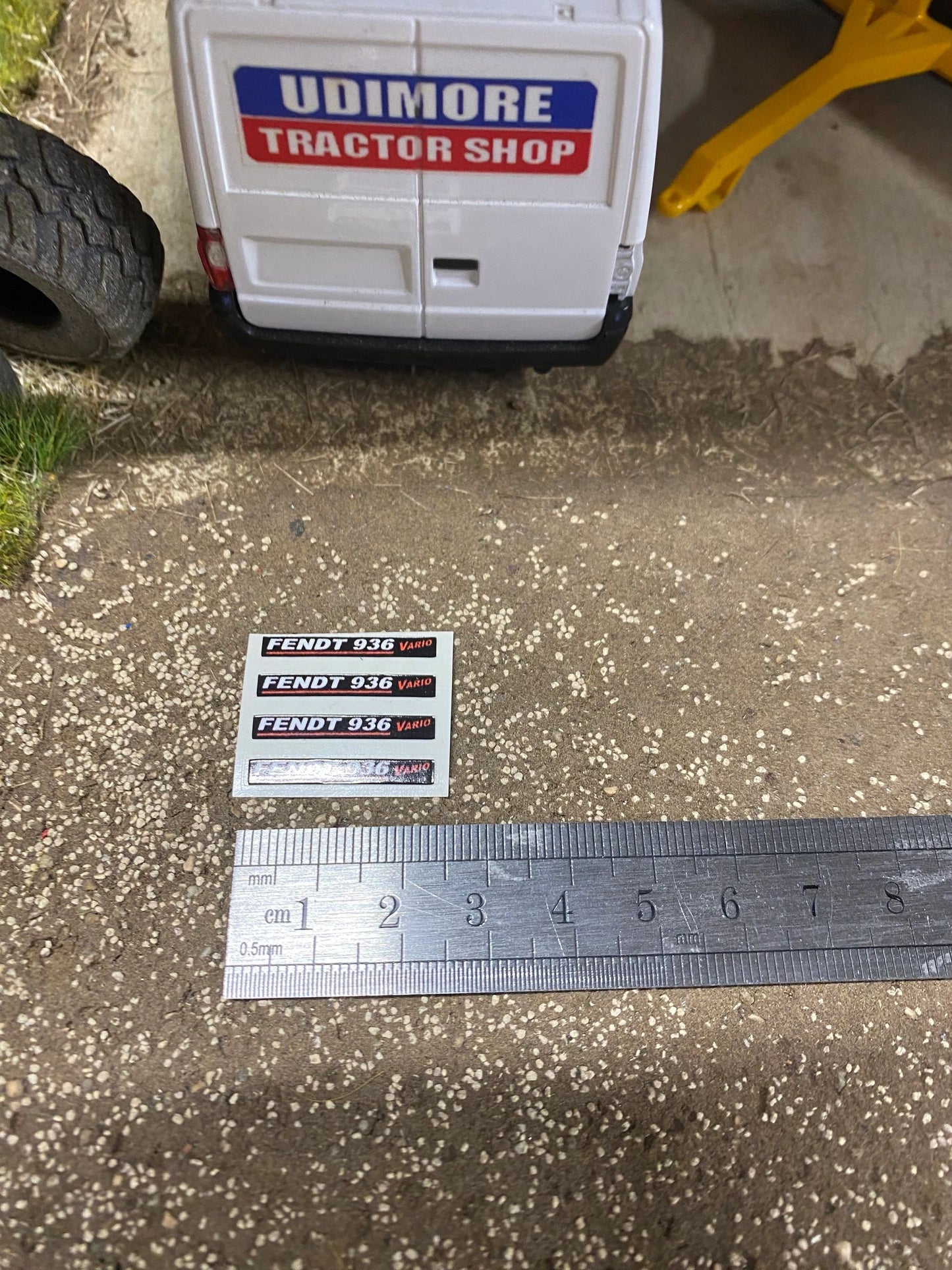 Fendt 936 Tractor black silver red decals Professional pre cut High quality vinyl farm machinery decals 1:32 scale Image 2