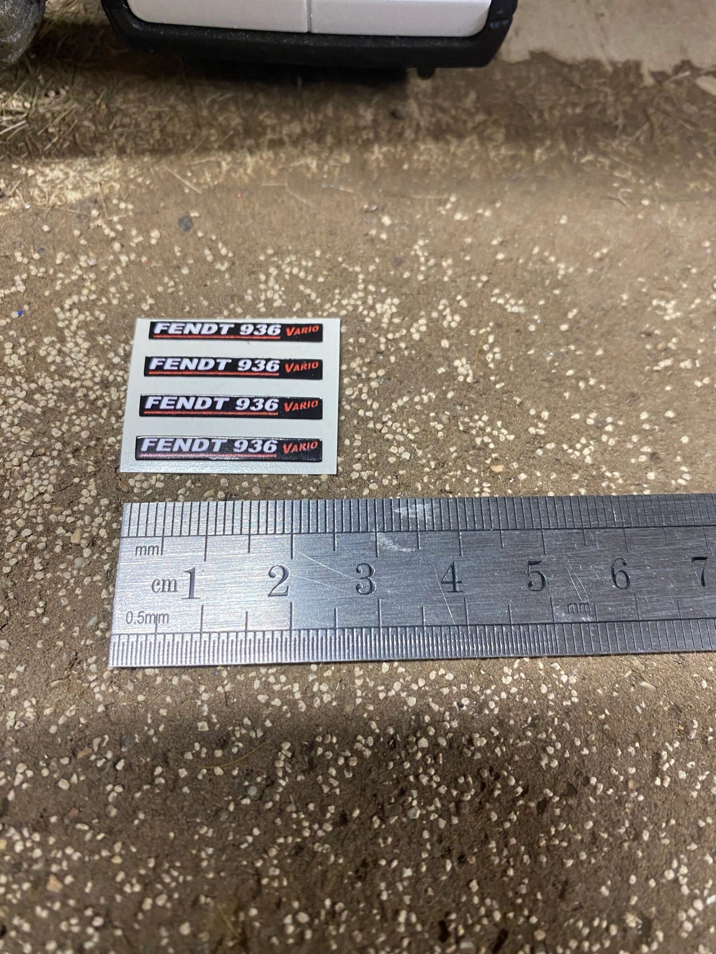 Fendt 936 Tractor black silver red decals Professional pre cut High quality vinyl farm machinery decals 1:32 scale Image 3