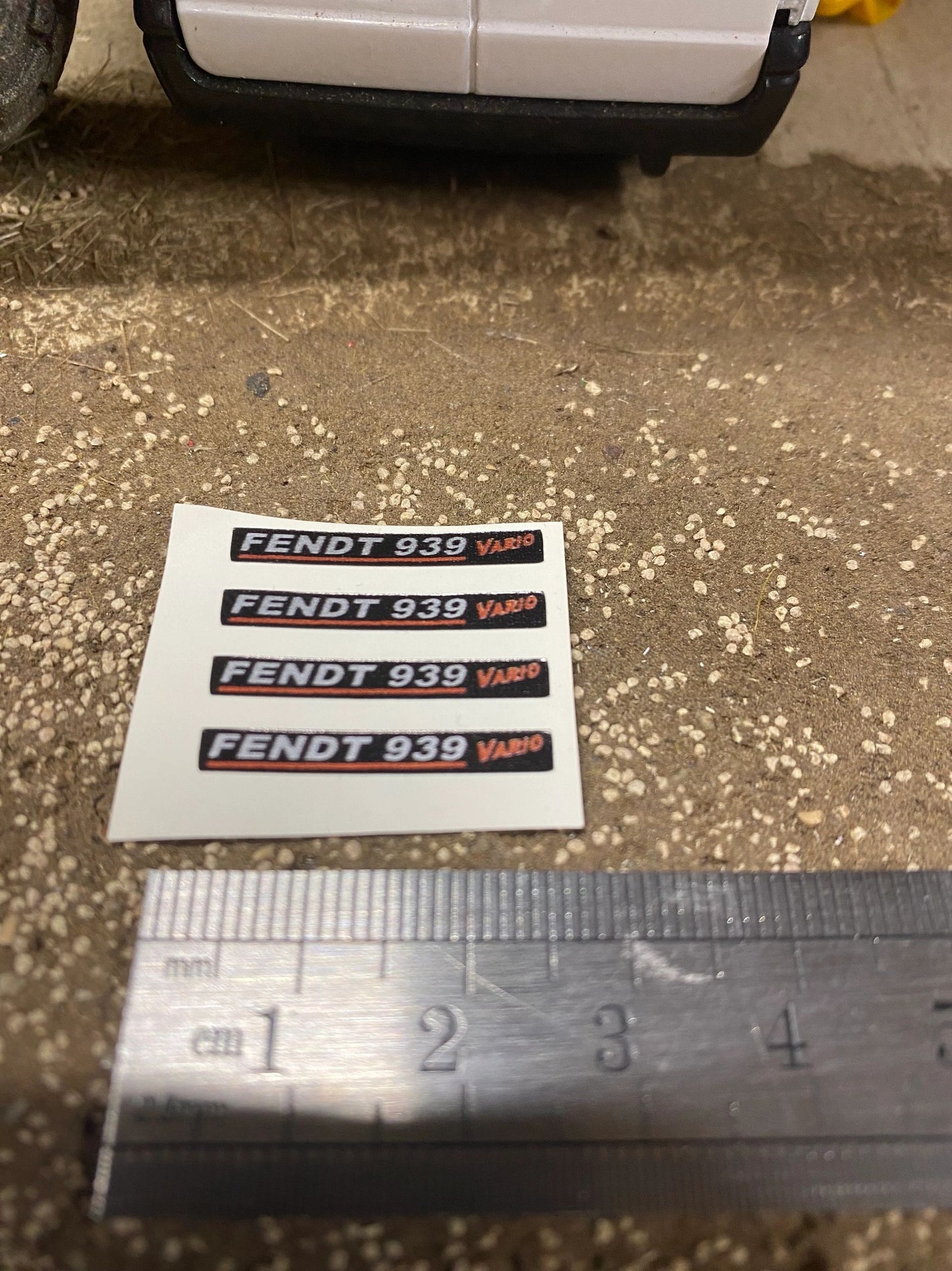 Fendt 939 Tractor black silver red decals Professional pre cut High quality vinyl farm machinery decals 1:32 scale Image