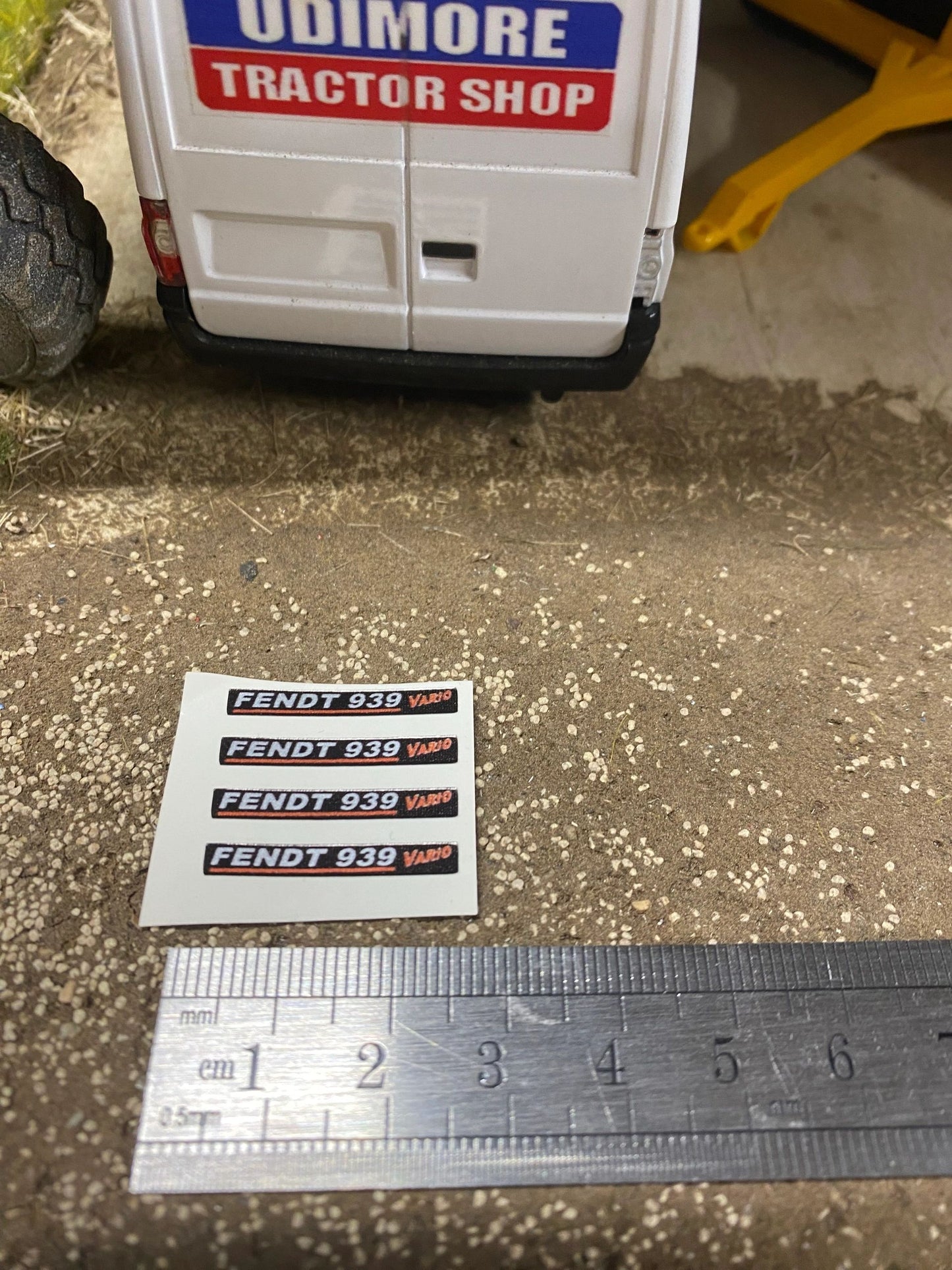 Fendt 939 Tractor black silver red decals Professional pre cut High quality vinyl farm machinery decals 1:32 scale Image 2