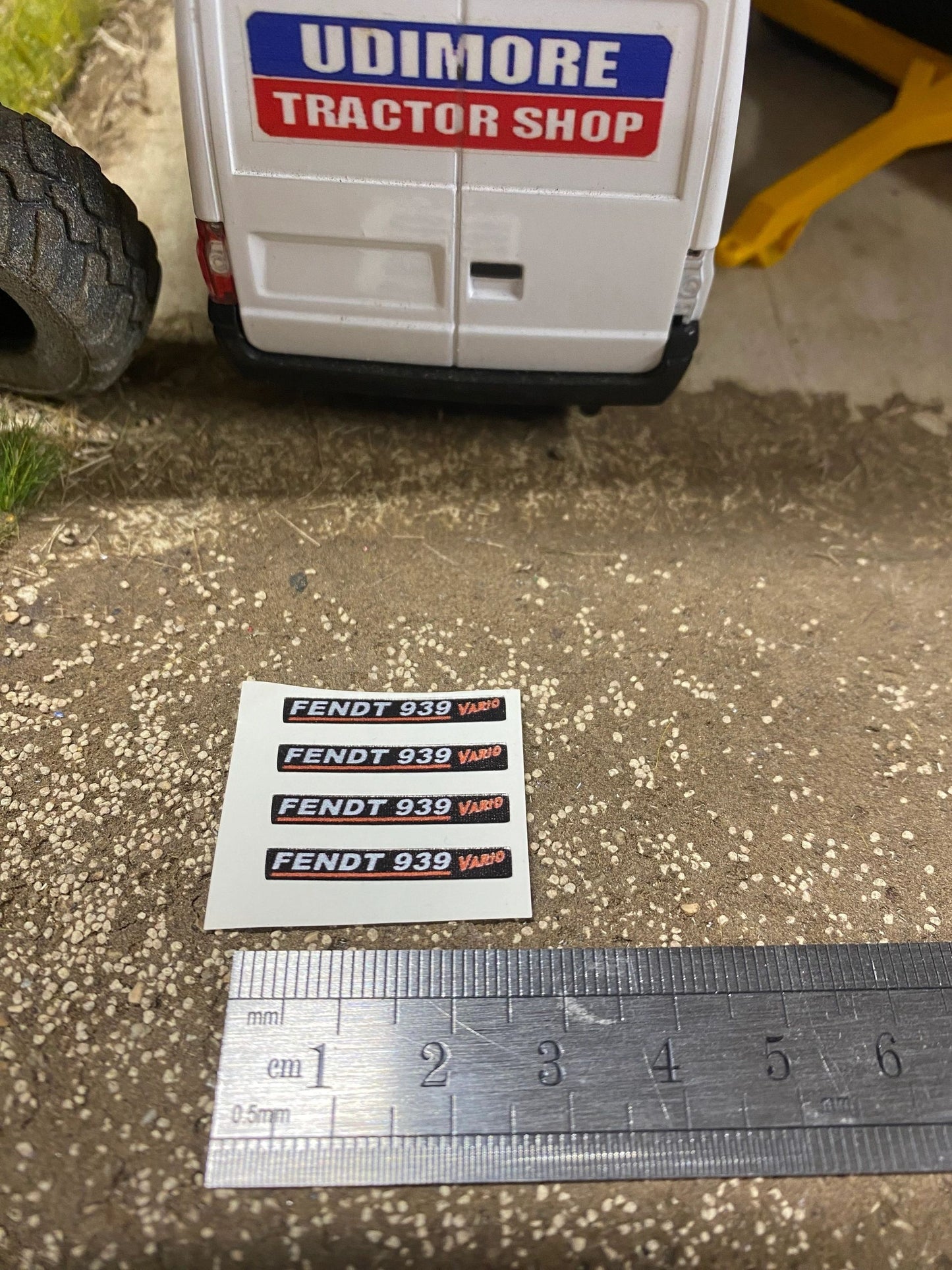 Fendt 939 Tractor black silver red decals Professional pre cut High quality vinyl farm machinery decals 1:32 scale Image 3