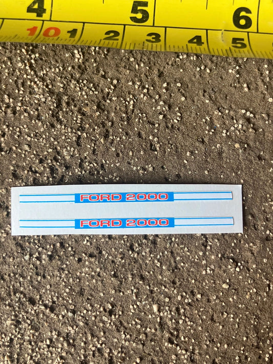 Ford 2000 Tractor Professional Pre cut High quality vinyl bonnet decals farm machinery Britains 1:32 scale Image 2