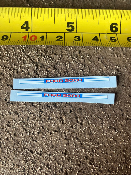 Ford 3000 Tractor Professional pre cut High quality vinyl bonnet decals farm machinery Britains 1:32 scale Image 2