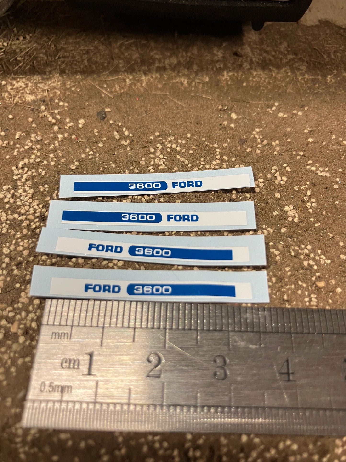 Ford 3600 Tractor 35mm Professional pre cut High quality vinyl bonnet decals farm machinery Britains decals 1:32 scale Image 2