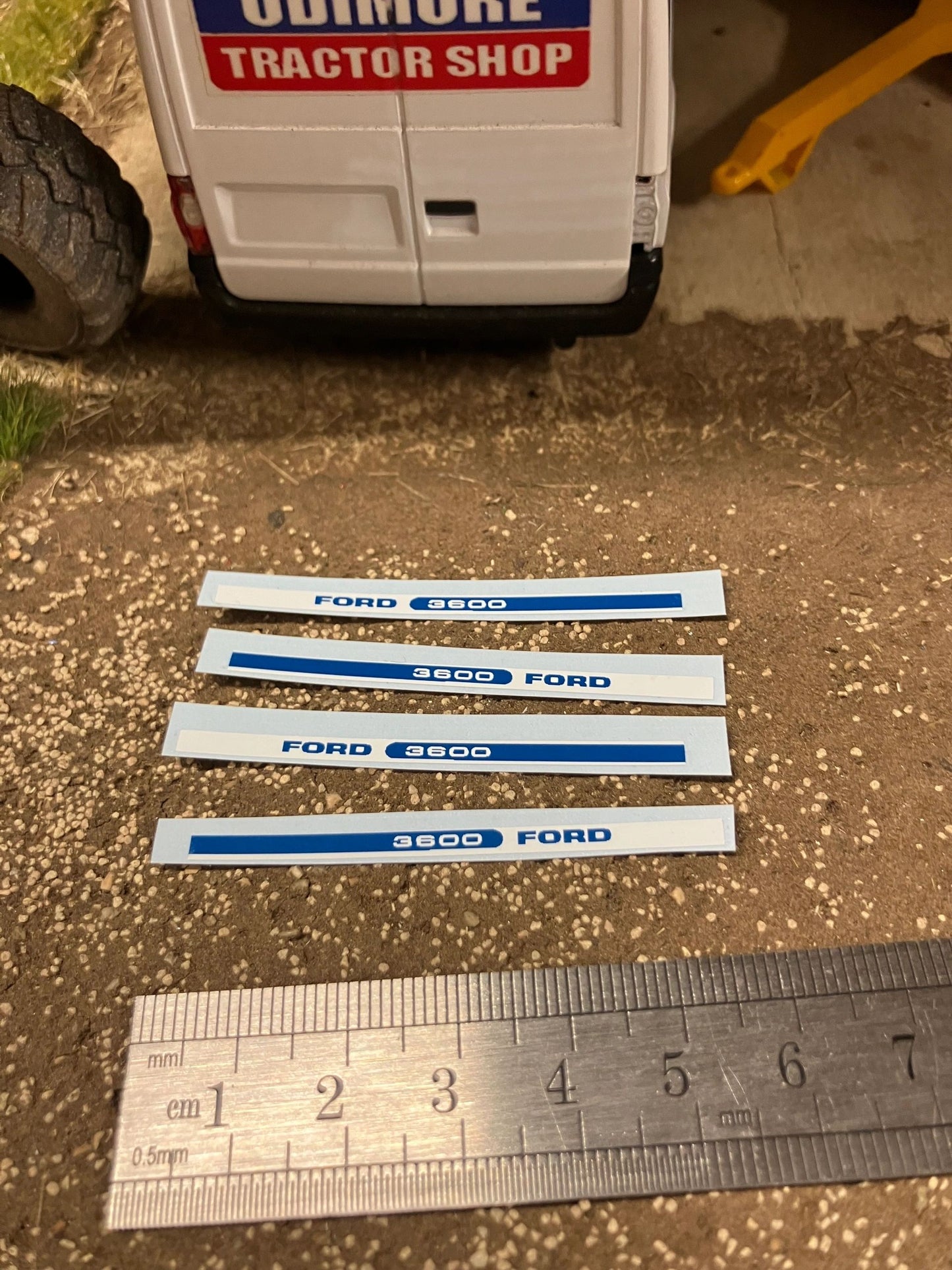 Ford 3600 Tractor 55mm Professional pre cut High quality vinyl bonnet decals farm machinery Britains decals 1:32 scale Image 3
