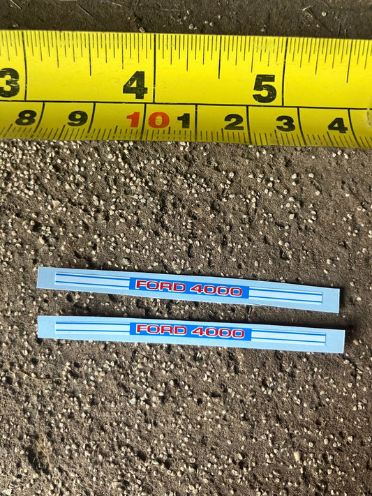 Ford 4000 Tractor 55mm Professional pre cut High quality vinyl bonnet decals farm machinery Britains decals 1:32 scale Image 2