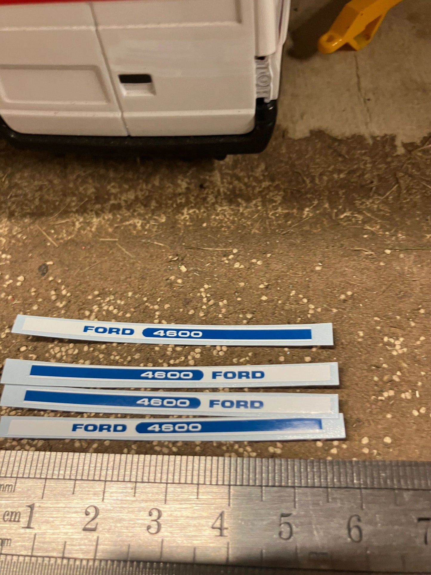 Ford 4600 Tractor 55mm Professional pre cut High quality vinyl bonnet decals farm machinery Britains decals 1:32 scale Image 3