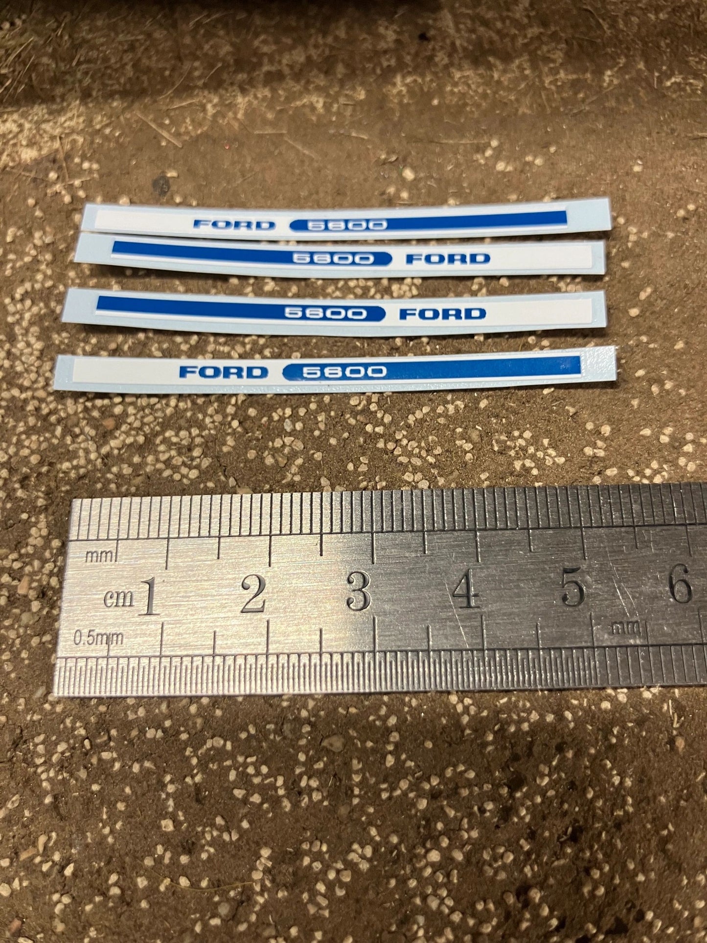 Ford 5600 Tractor 55mm Professional pre cut High quality vinyl bonnet decals farm machinery Britains decals 1:32 scale Image 2