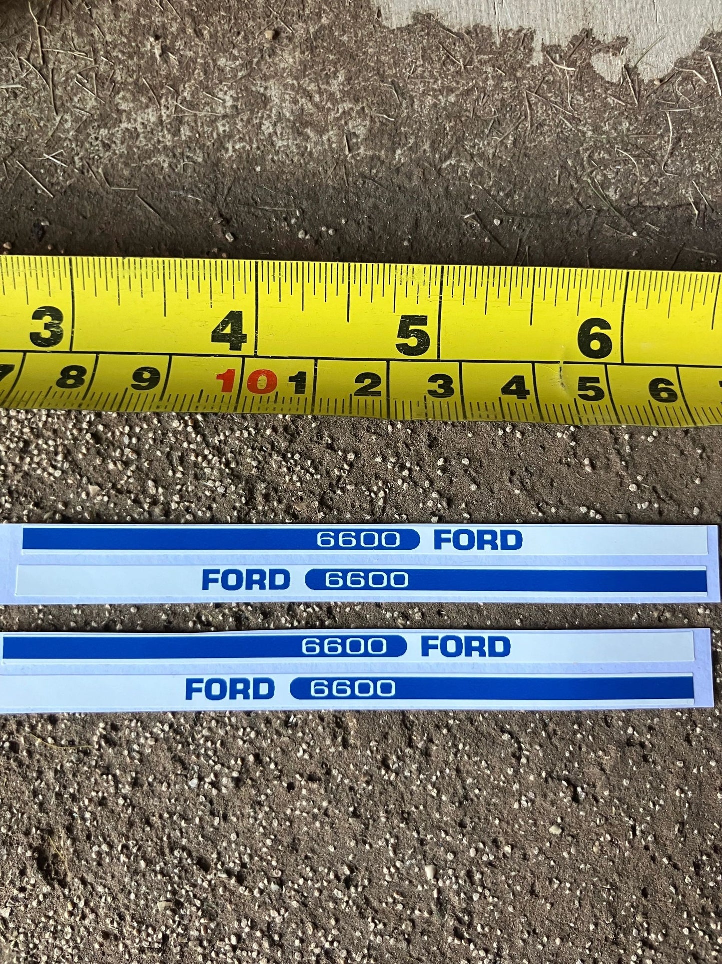 Ford 6600 Tractor UH Pre cut professional High quality vinyl 8 x bonnet decals farm machinery decals 1:32 scale Image 3