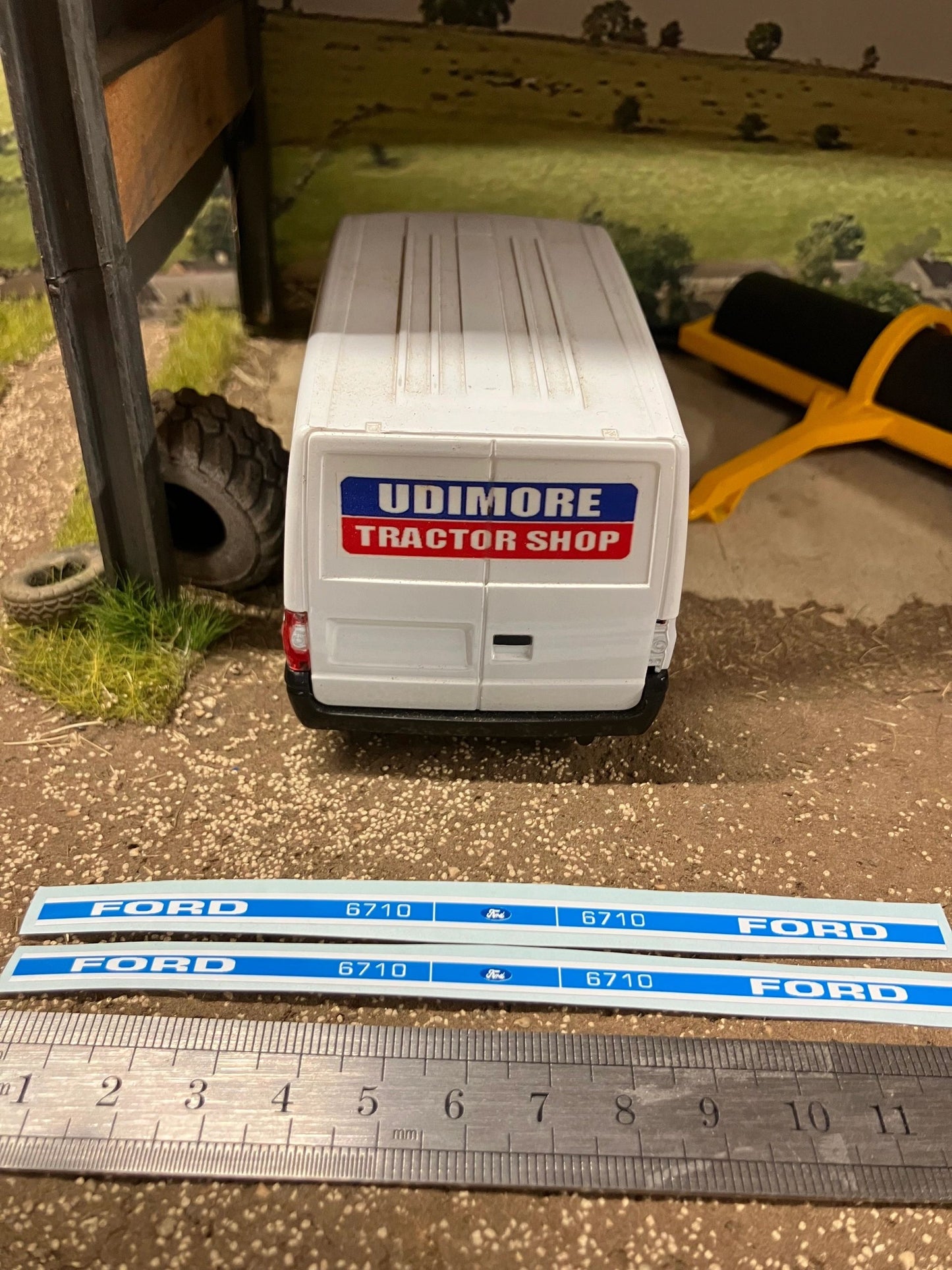 Ford 6710 mk 1 Tractor Professional pre cut High quality vinyl bonnet decals farm machinery Britains decals 1:32 scale Image 4