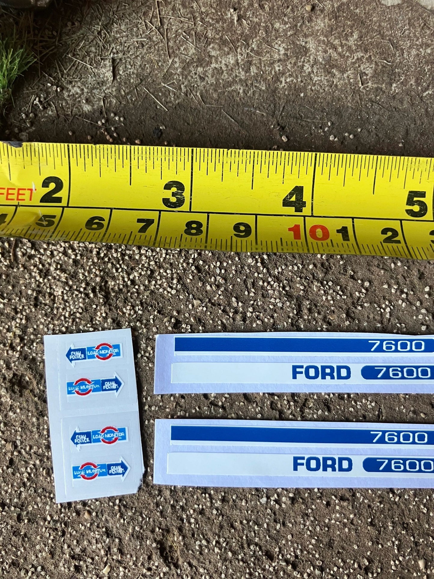 Ford 7600 Tractor Professional pre cut High quality vinyl bonnet decals farm machinery Britains decals 1:32 scale Image 3