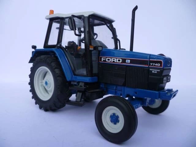 Ford 7740 SLE 2wd tractor conversion White roof 1:32 scale Farm model Image 5