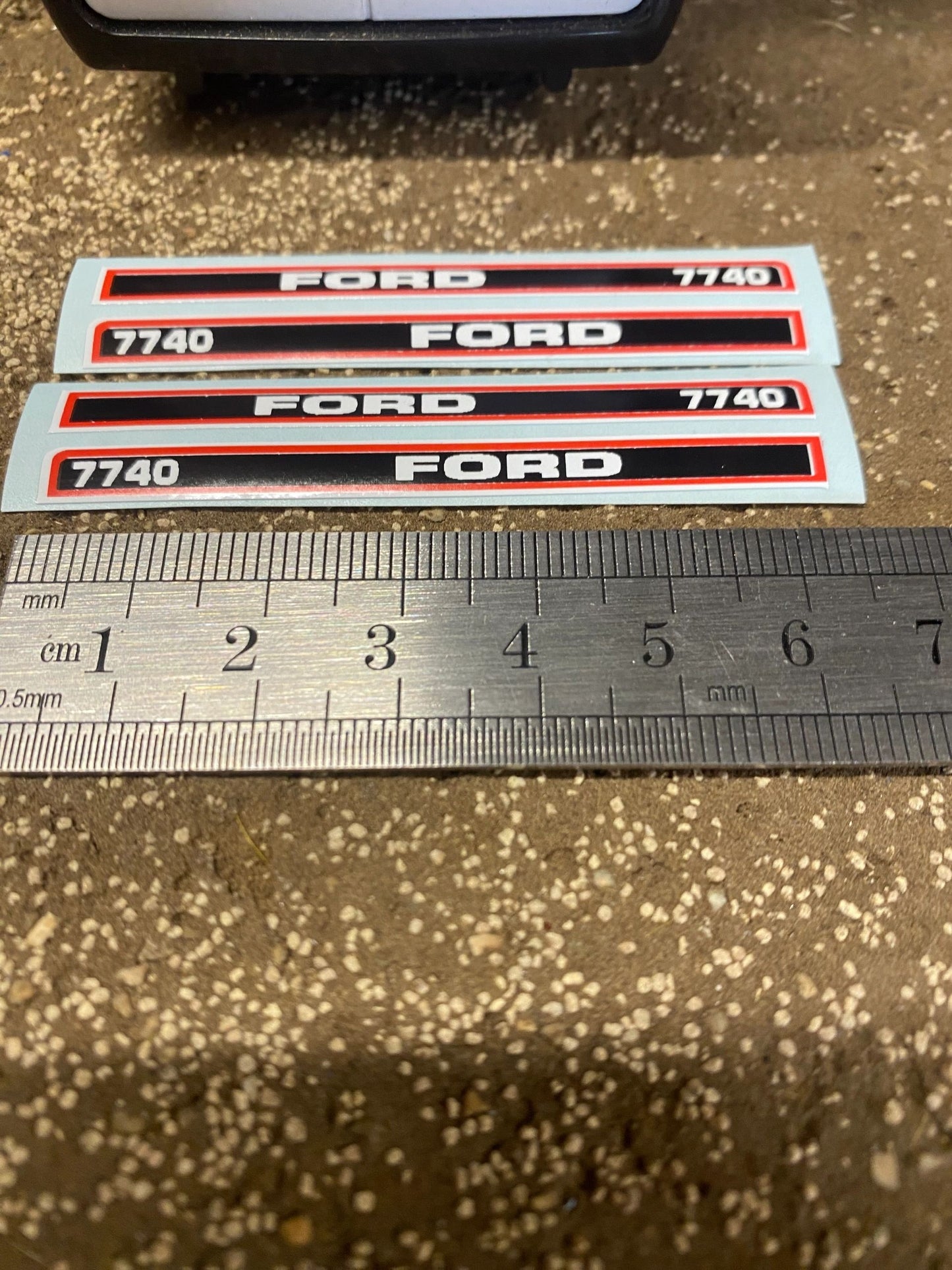 Ford 7740 Tractor 65mm Professional pre cut High quality vinyl bonnet decals farm machinery Britains decals 1:32 scale Image 3