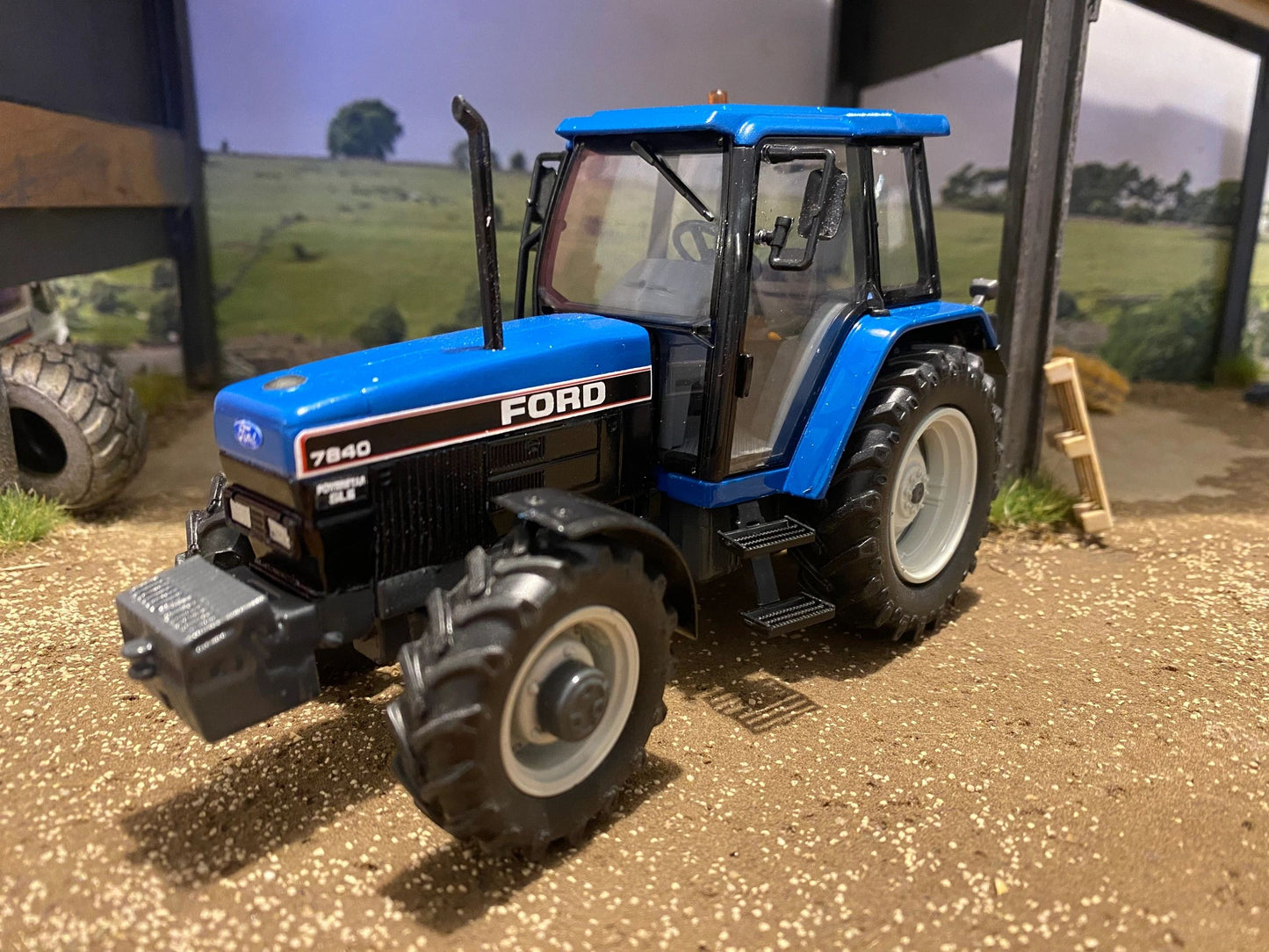 Ford 7840 Tractor front weight Blue Roof grey chassis Tractor Conversion 1:32 scale Image 3
