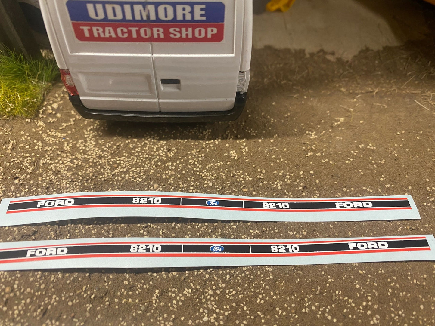Ford 8210 mk 2 Tractor Professional pre cut High quality vinyl bonnet decals farm machinery Britains decals 1:32 scale Image 2
