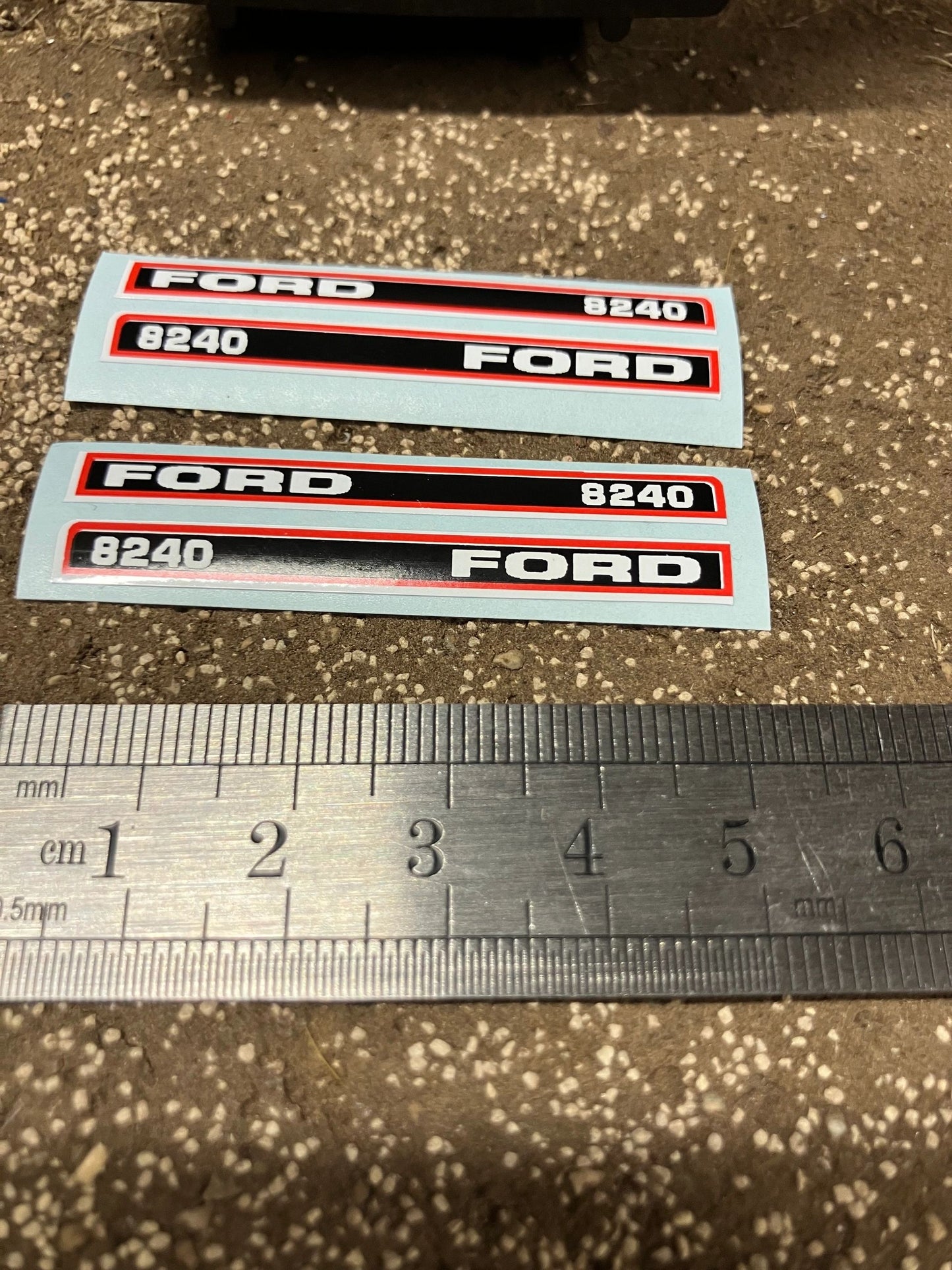 Ford 8240 Tractor 50mm Professional pre cut High quality vinyl bonnet decals farm machinery Britains decals 1:32 scale Image 3