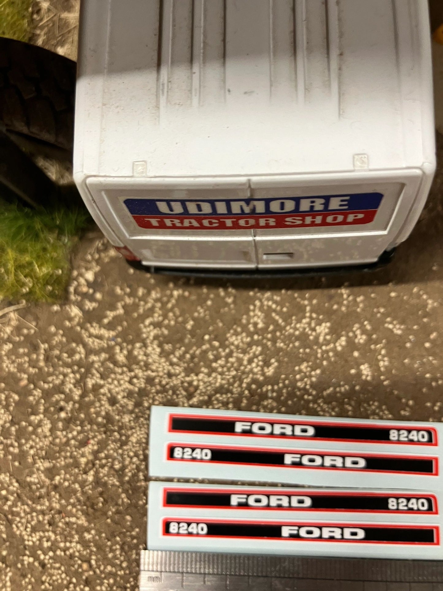Ford 8240 Tractor 65mm Professional pre cut High quality vinyl bonnet decals farm machinery Britains decals 1:32 scale Image 3