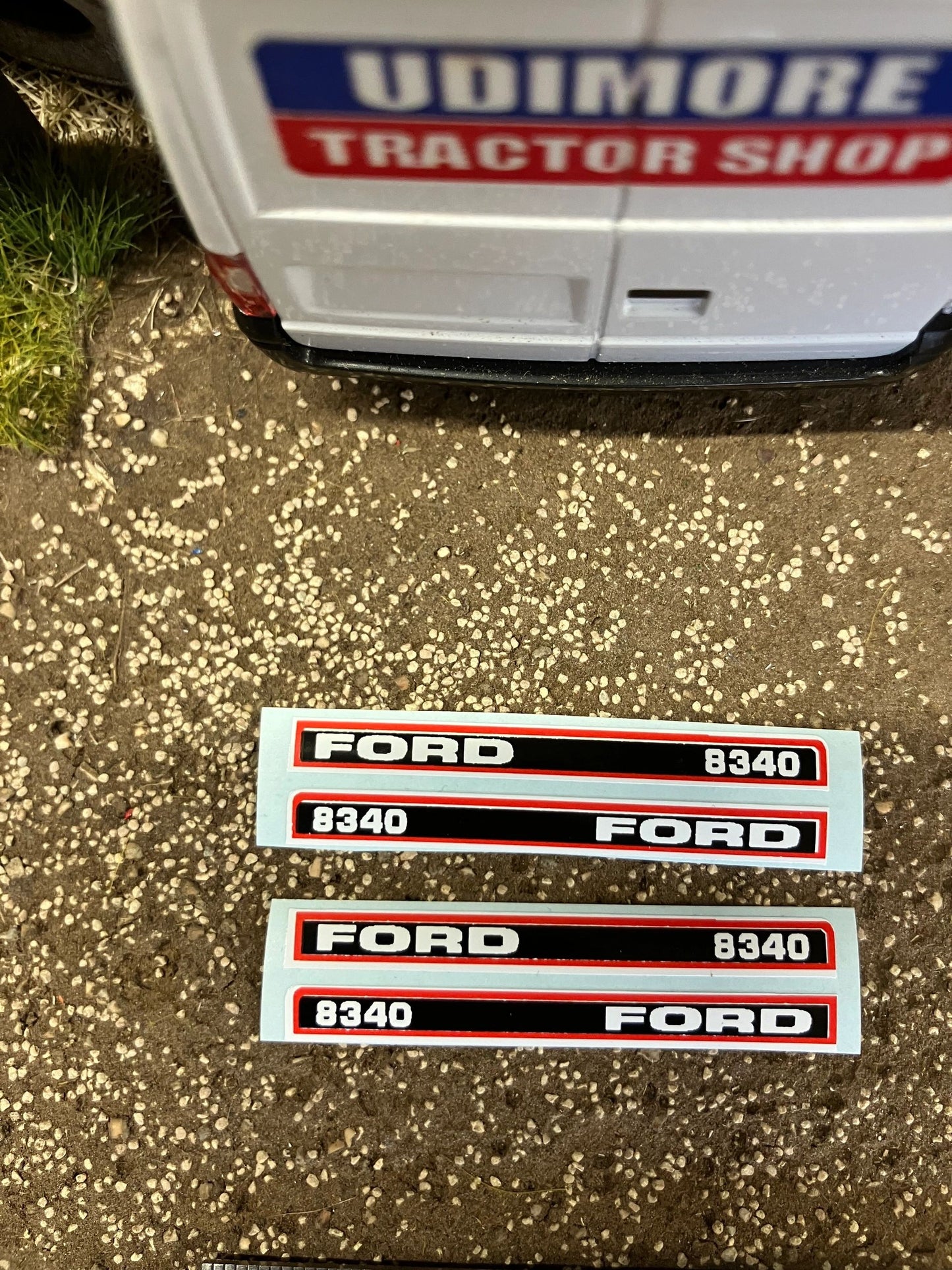 Ford 8340 Tractor 50mm Professional pre cut High quality vinyl bonnet decals farm machinery Britains decals 1:32 scale Image 3