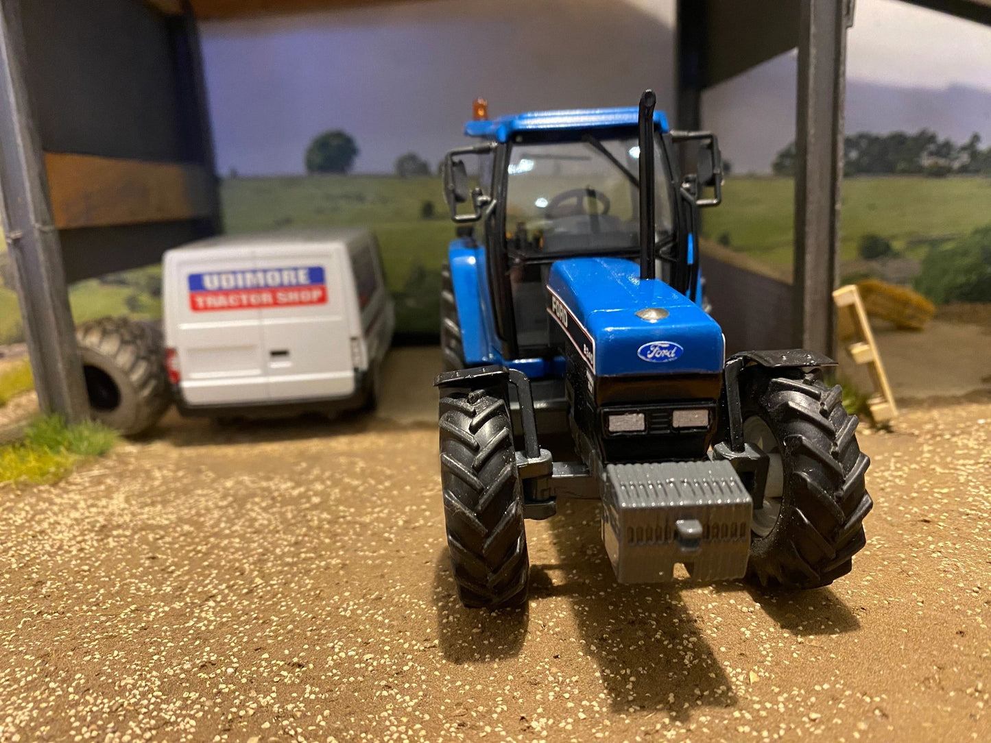 Ford 8340 Tractor front weight Blue Roof BIG wheels Tractor Conversion 1:32 scale Image 3