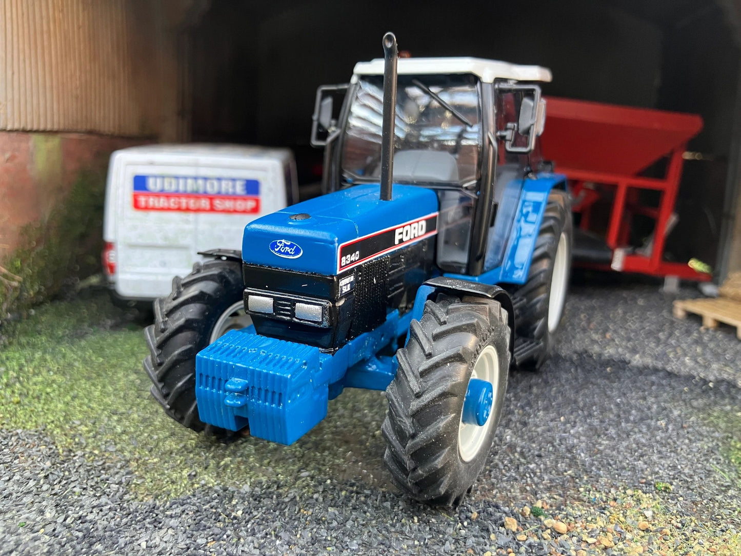Ford 8340 Tractor front weight White Roof BIG wheels Tractor Conversion 1:32 scale Image 3