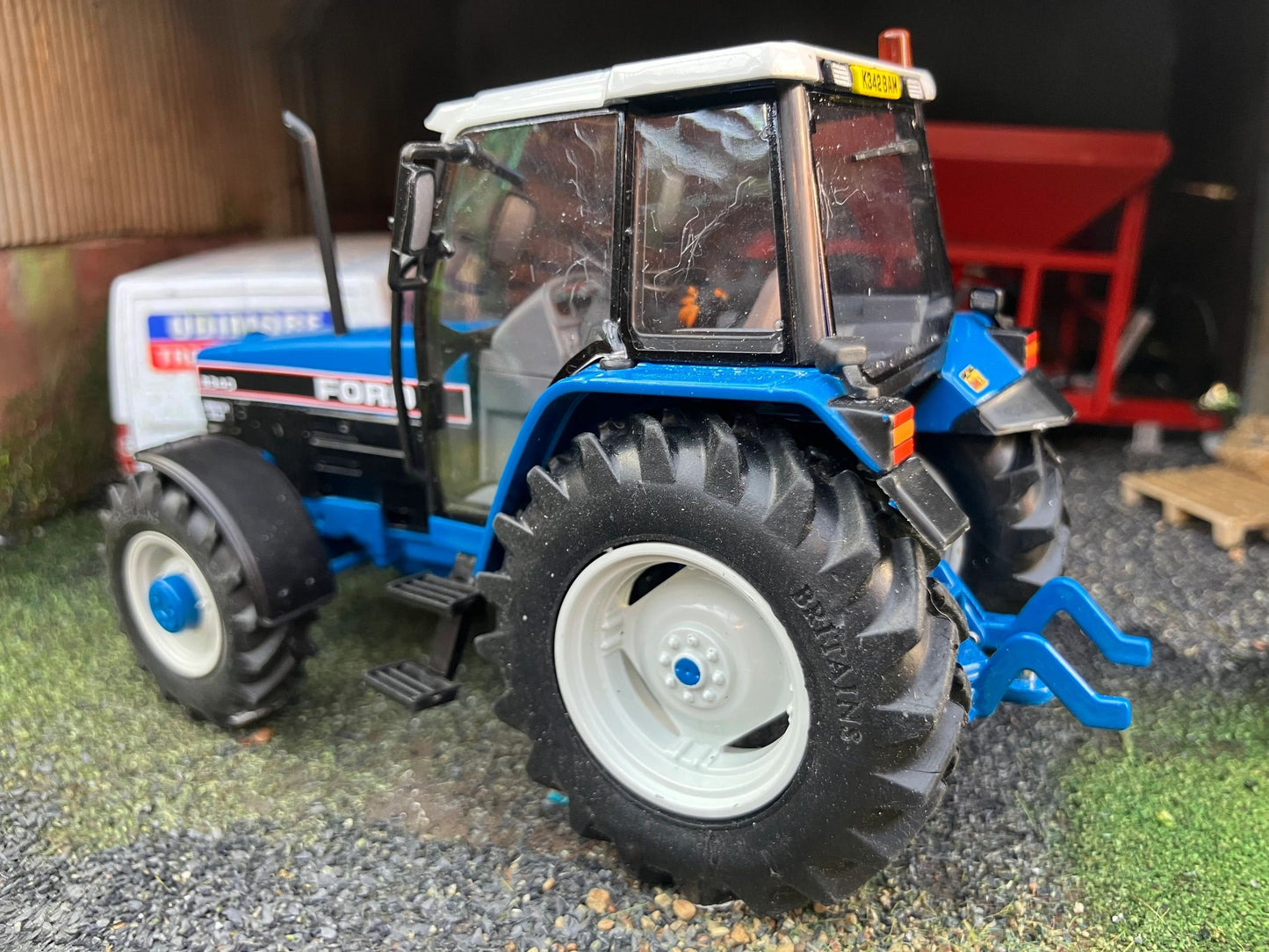 Ford 8340 Tractor front weight White Roof BIG wheels Tractor Conversion 1:32 scale Image 5