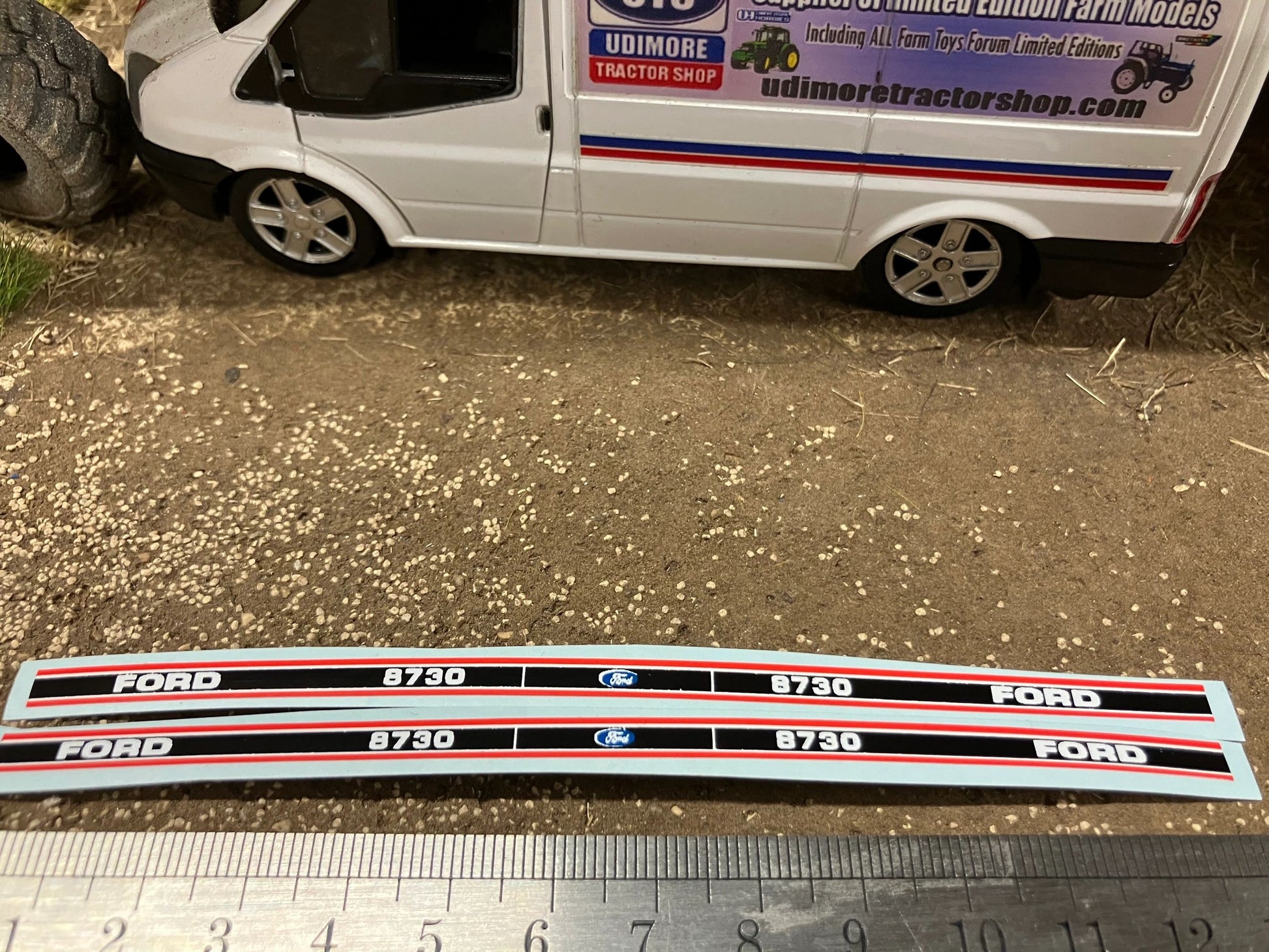 Ford 8730 Tractor Professional pre cut High quality vinyl bonnet decals farm machinery Britains decals 1:32 scale Image 2