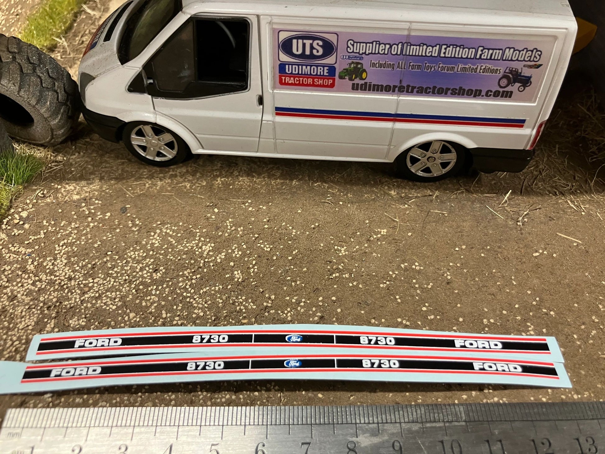 Ford 8730 Tractor Professional pre cut High quality vinyl bonnet decals farm machinery Britains decals 1:32 scale Image 3