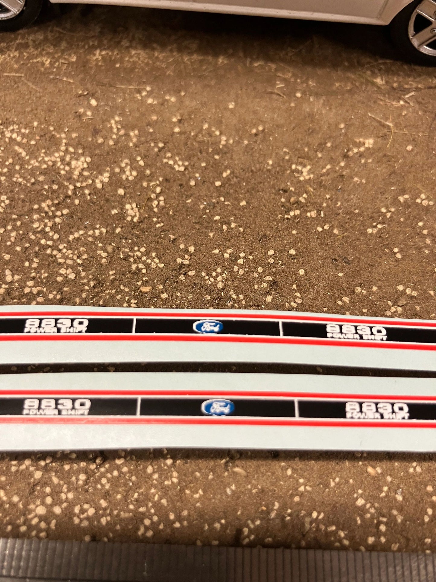 Ford 8830 Power shift Tractor Professional pre cut High quality vinyl bonnet decals farm machinery Britains decals 1:32 scale Image 2