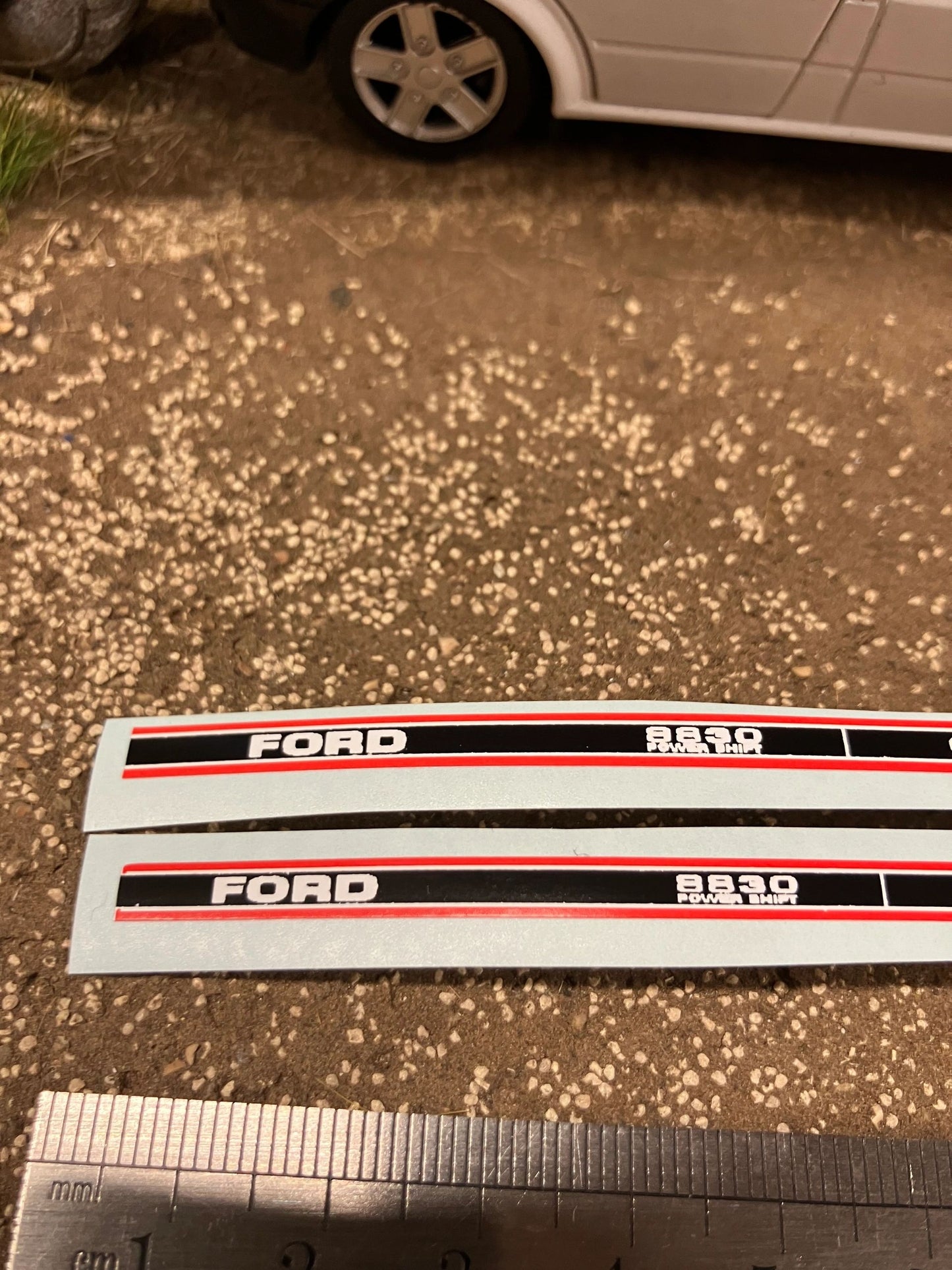 Ford 8830 Power shift Tractor Professional pre cut High quality vinyl bonnet decals farm machinery Britains decals 1:32 scale Image 3