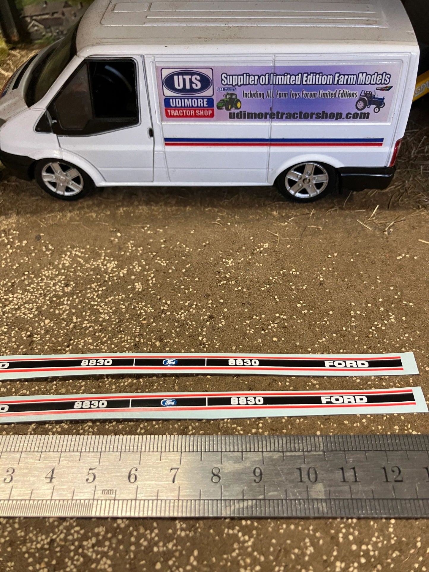 Ford 8830 Tractor Professional pre cut High quality vinyl bonnet decals farm machinery Britains decals 1:32 scale Image 2