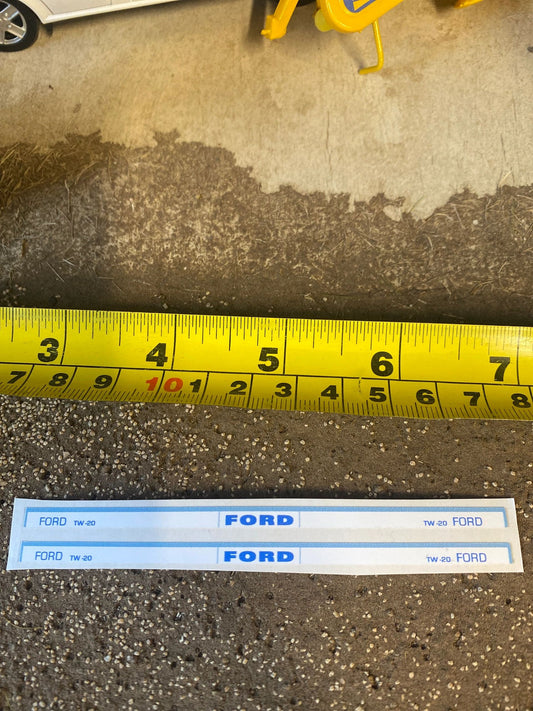 Ford TW20 Tractor Pre cut professional High quality vinyl 4 bonnet decals farm machinery Britains decals 1:32 scale Image 2