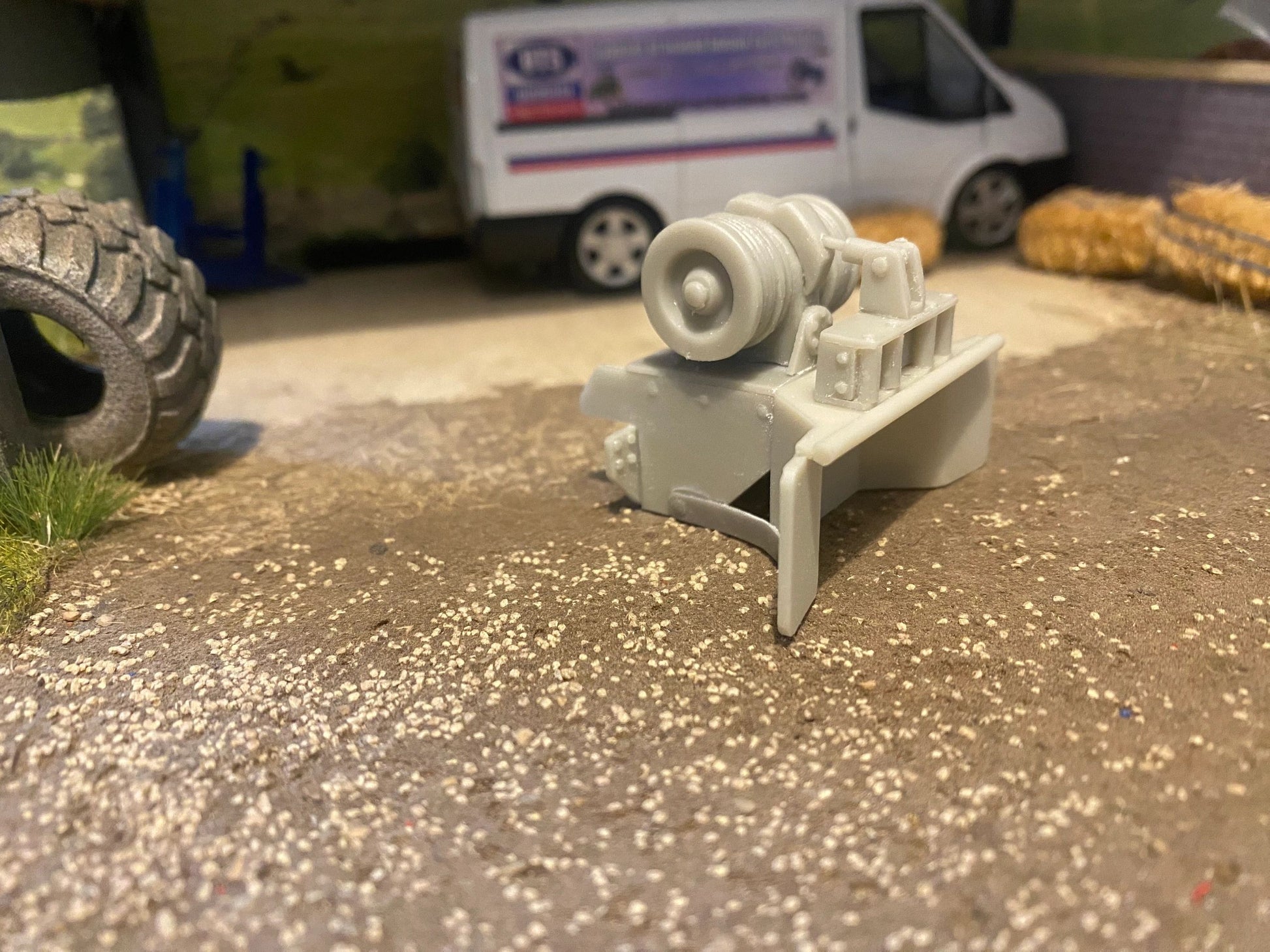 Forestry Logging skidder winch double drum for tractor conversions farm machinery 1:32 scale Image 3