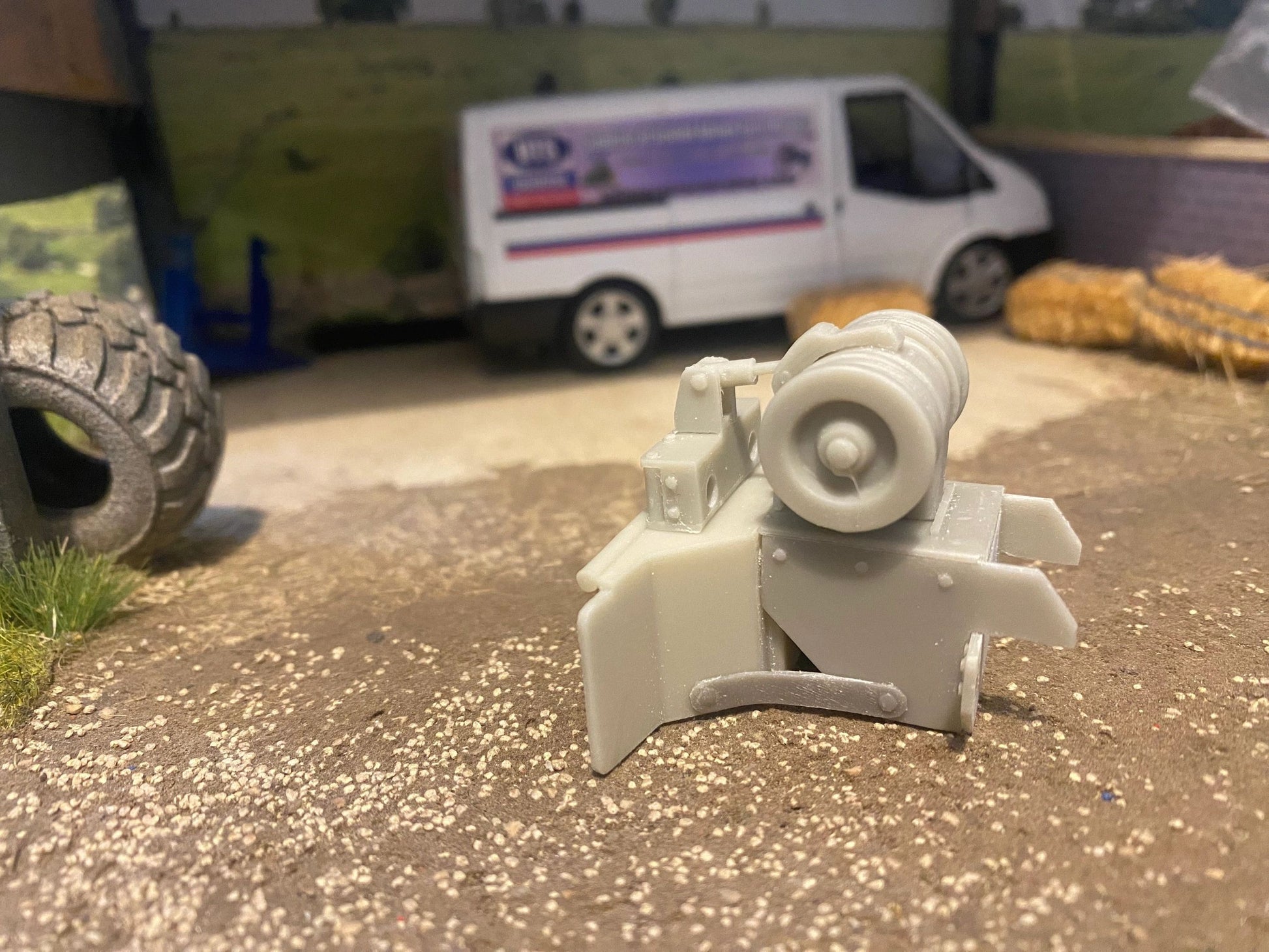 Forestry Logging skidder winch double drum for tractor conversions farm machinery 1:32 scale Image 5