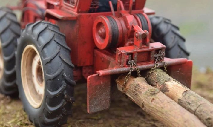 Forestry Logging skidder winch double drum for tractor conversions farm machinery 1:32 scale Image 6
