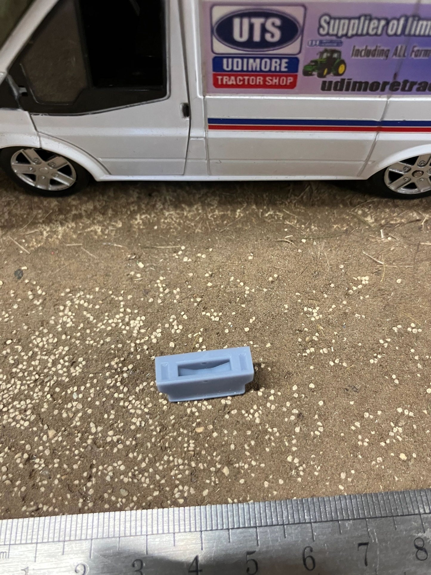 Front Weight 20mm x 10mm curved Tombstones 1:32 scale Image 2