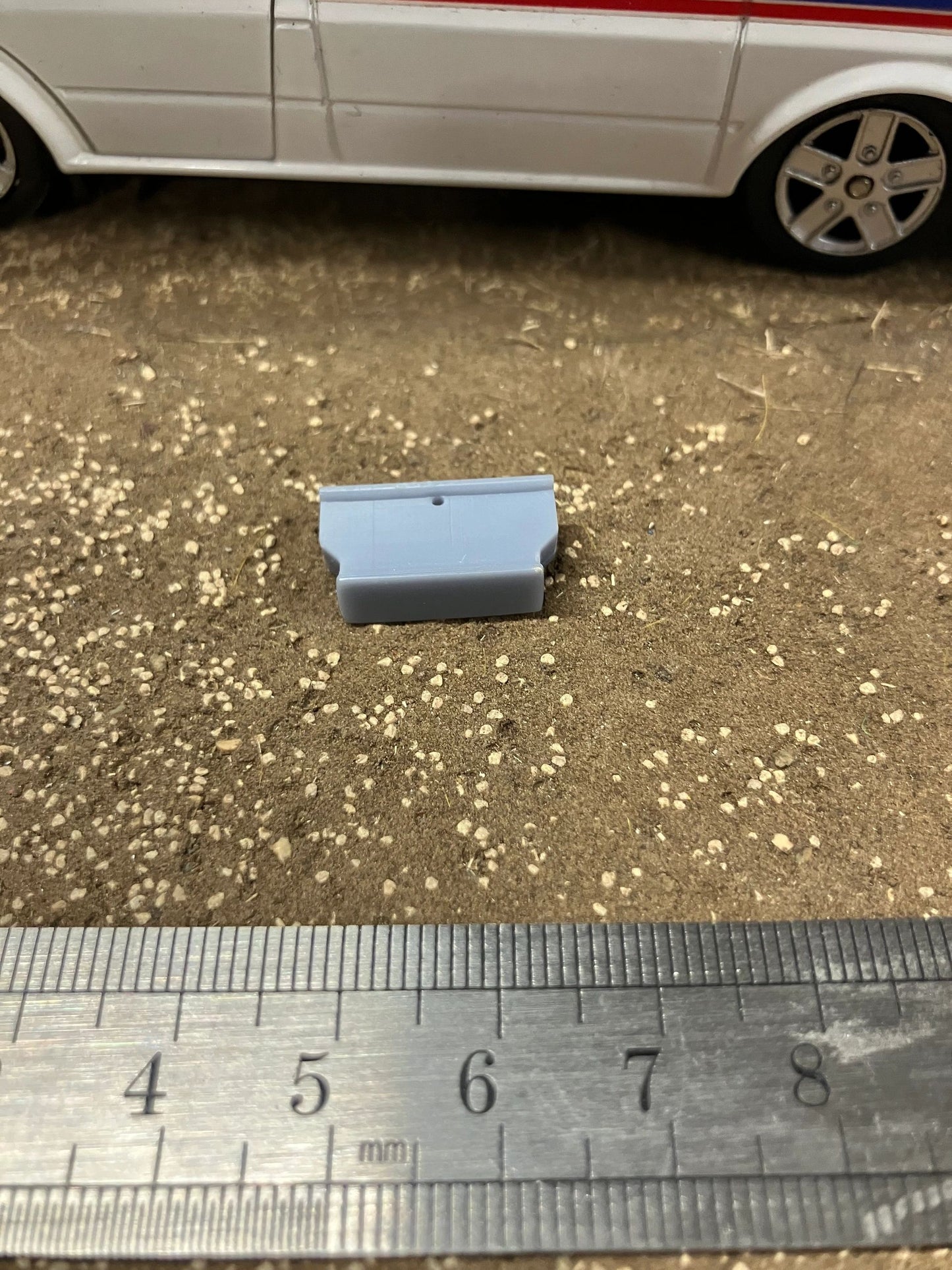 Front Weight 20mm x 10mm curved Tombstones 1:32 scale Image 3