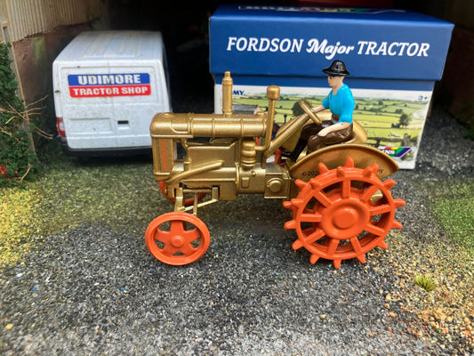 GOLD Limited Edition 43378A Britains Fordson Major E27 with Steel spud wheels tractor 1:32 scale New BOXED Image 2