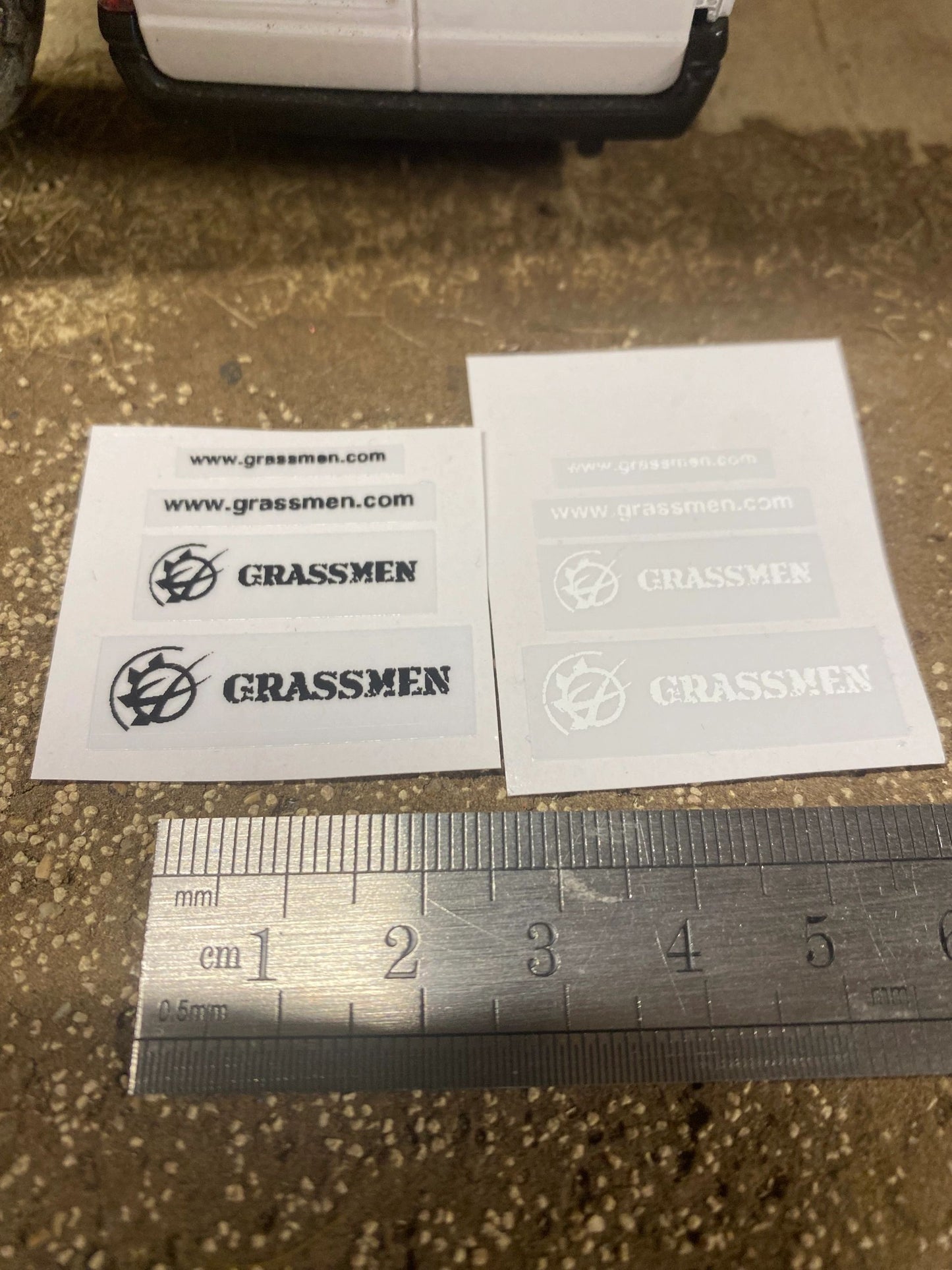 Grassmen farm machinery tractor truck Professional Pre Cut High quality vinyl decal packs x 8 stickers 1:32 scale Image 3