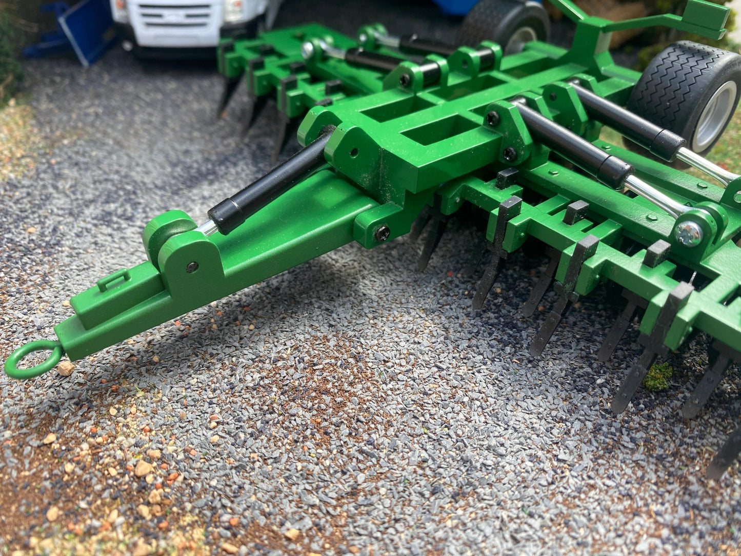 Green 6m double folding press cultipress 1:32 scale conversion great plains Image 7