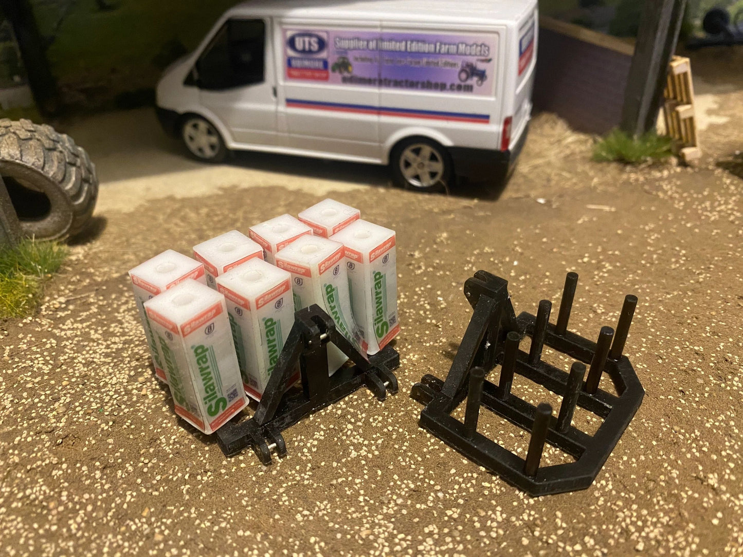 Hand made 8 silawrap and wrap holder 1:32 scale Image