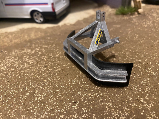 Hand made Galanised Silver Fleming yard scraper 1:32 scale Image 2