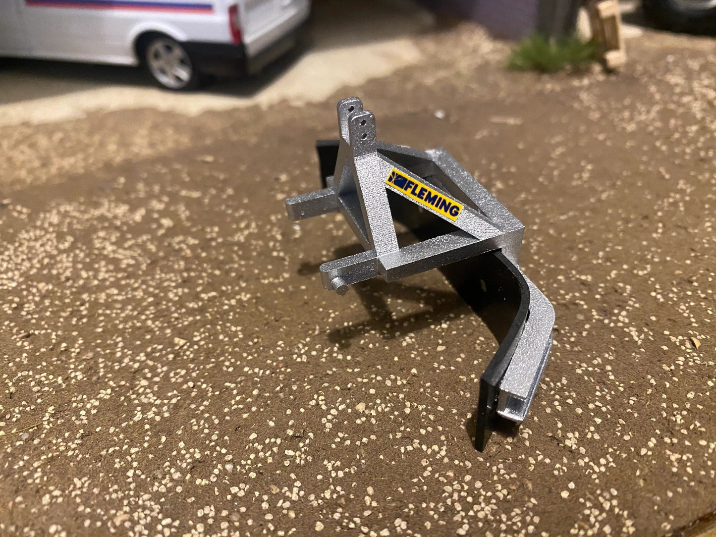 Hand made Galanised Silver Fleming yard scraper 1:32 scale Image 4