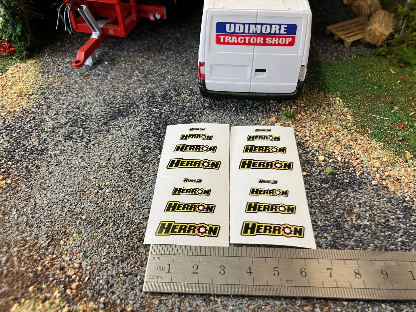 Herron Trailers 1:32 scale High quality vinyl huge pack 16 decals Herron Trailers farm machinery decals Image 4