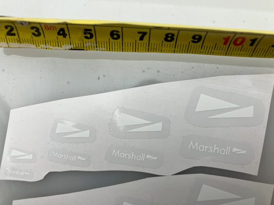 High quality vinyl Decals white Marshall decals Image 2