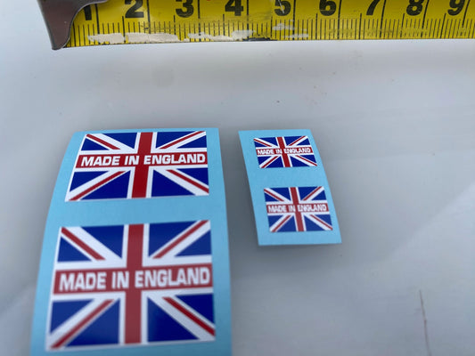 High quality vinyl set of 4 decals Made in England Union Jack flags 1:32 scale Tractors farm machinery trucks Image 2