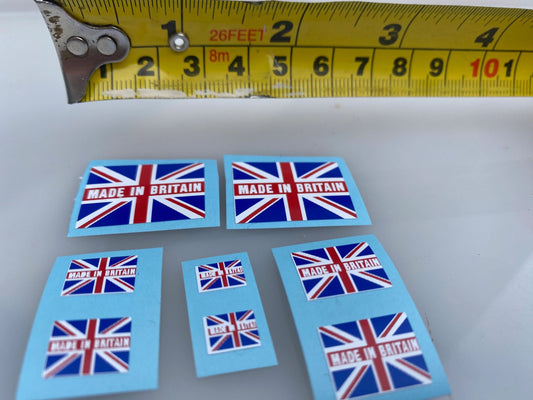 High quality vinyl set of 8 decals Made in Britain Union Jack flags 1:32 scale Tractors farm machinery trucks Image 2