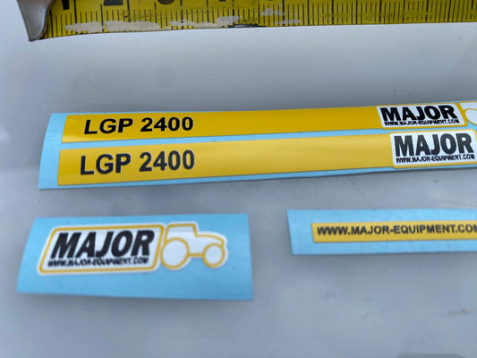 High quality vinyl set of decals Major LGP 2400 slurry tanker 1:32 scale Image 2