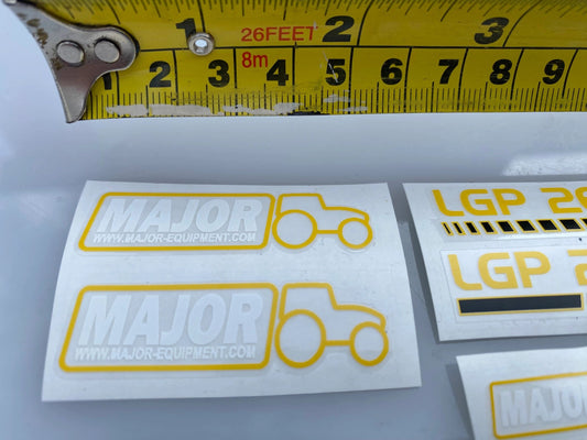 High quality vinyl set of white decals Major LGP 2600 slurry tanker 1:32 scale Image 2