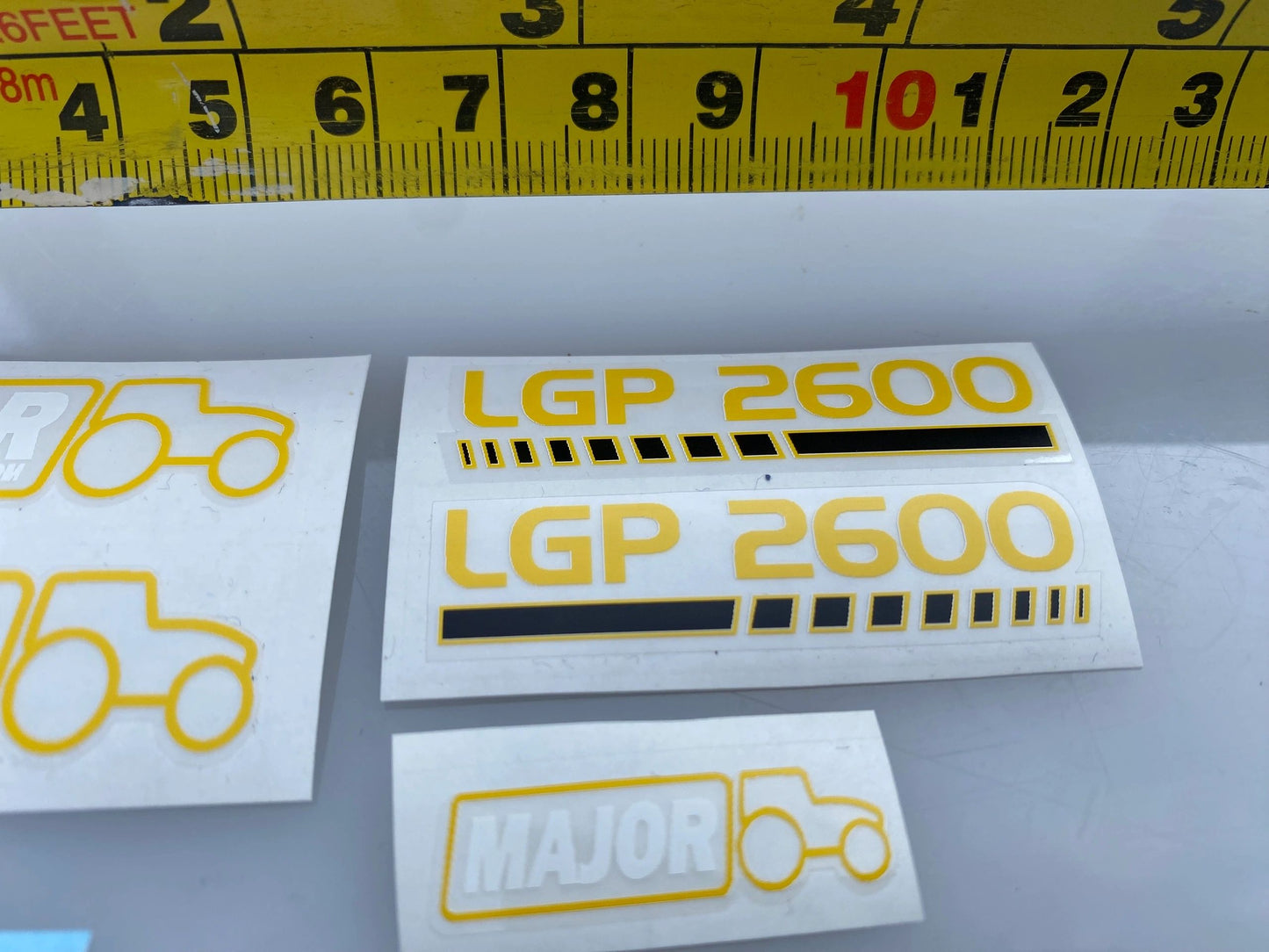 High quality vinyl set of white decals Major LGP 2600 slurry tanker 1:32 scale Image 3
